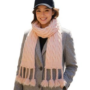 2985 Women's Knit Scarf Winter Neck Warm Long Ribbed Thick Scarves Fashion